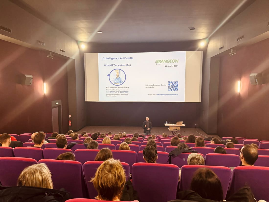 Conférence IA pour 150 collaborateurs d'un groupe de transport et logistique
