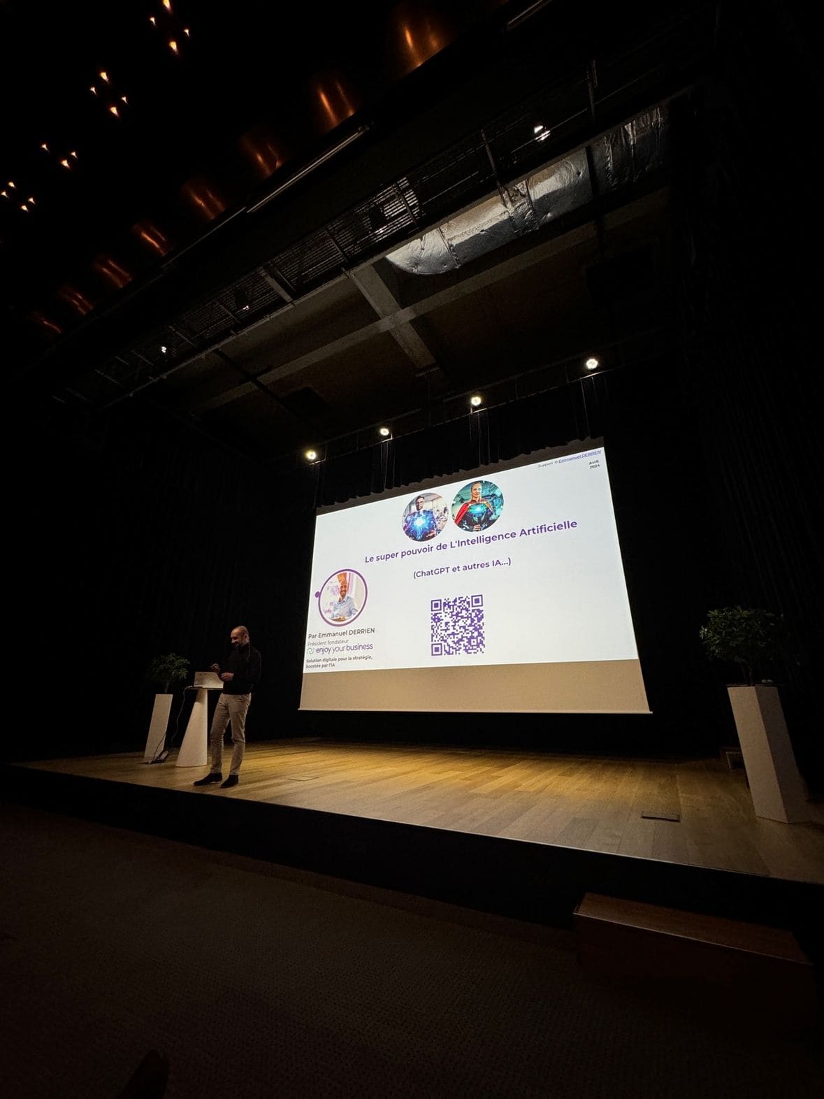 🎤 conférence #IA 🧠réseau 60 chefs d’entreprise à Nantes